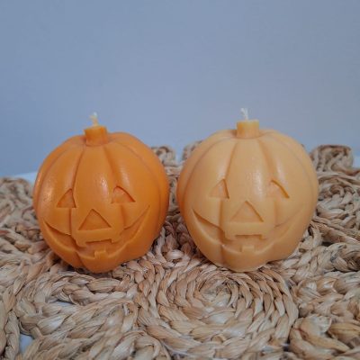 Świeca sojowa w kształcie dyni Halloween 🎃✨